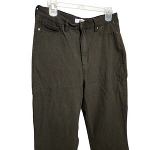 Ymi Pants For Women Size XL Olive Green Color Stretch Wide Leg